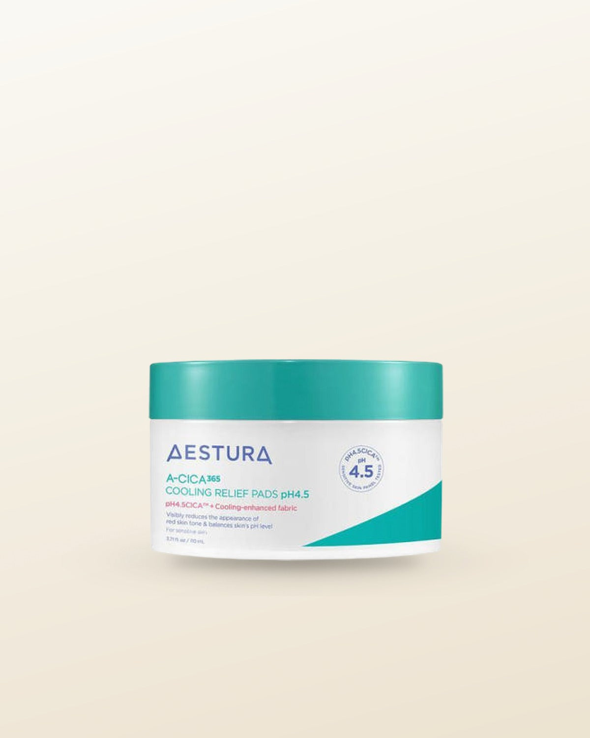 AESTURA A-CICA 365 COOLING RELIEF PADS pH4.5 110ml/60P - tonal render