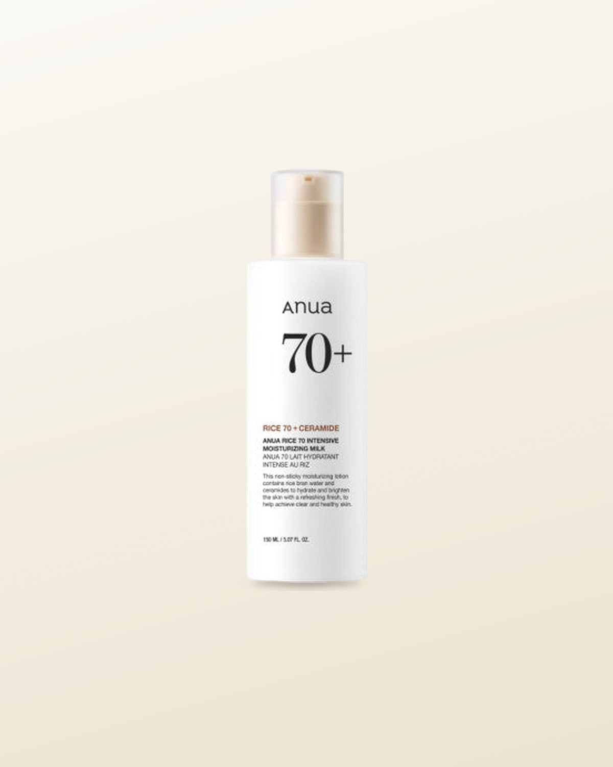 Anua Rice 70 Intense Moisturizing Milk 150ml - tonal render