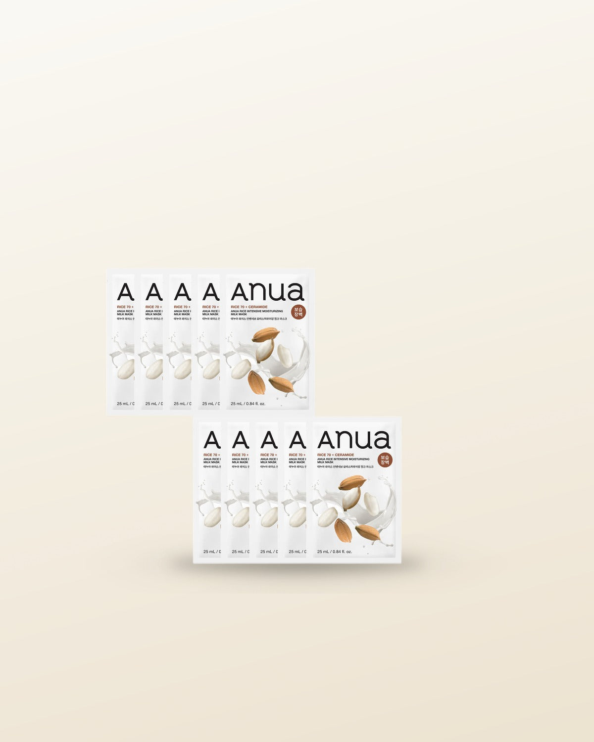 Anua Rice Intensive Moisturizing Milk Mask 25ml X 10ea - tonal render