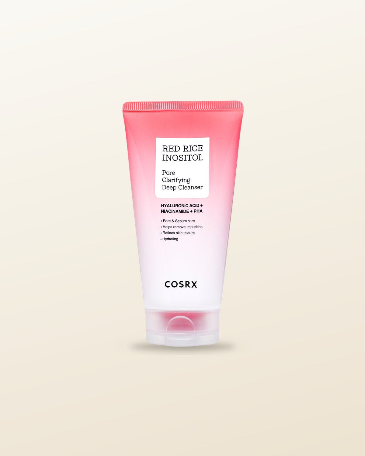 COSRX Red Rice Inositol Pore Clarifying Deep Cleanser 150ml - tonal render