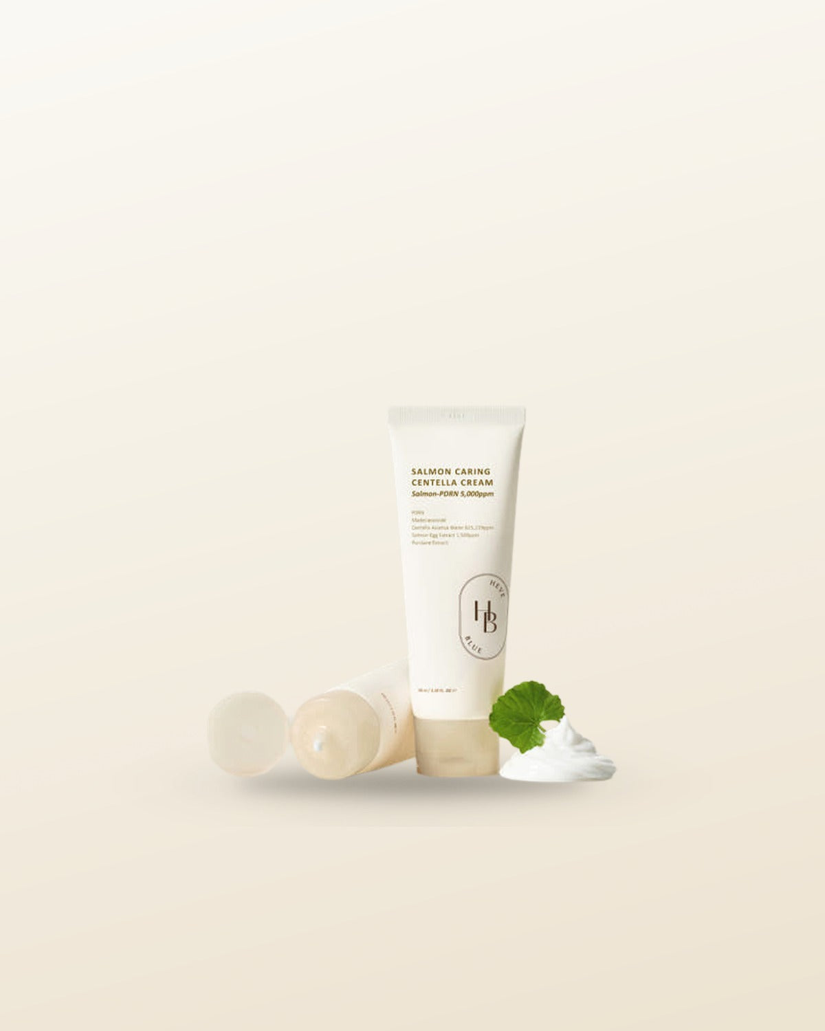 HEVEBLUE Salmon Caring Centella Cream 100ml - tonal render