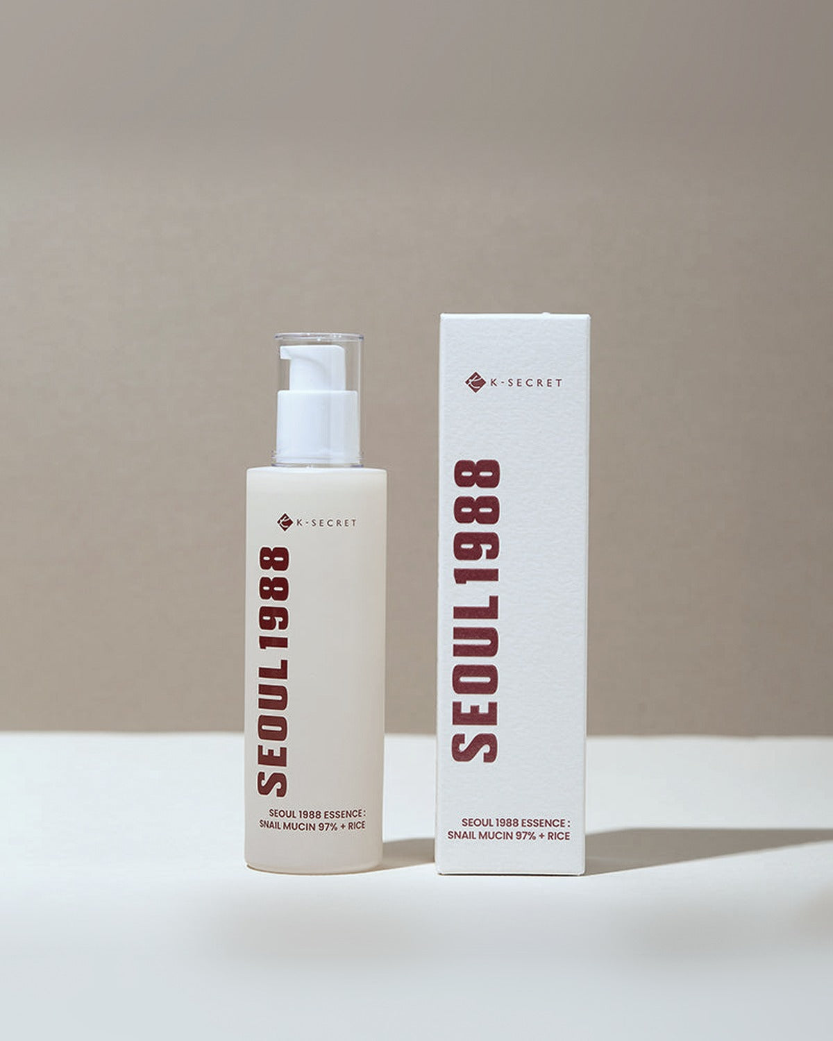K-SECRET SEOUL 1988 Essence : Snail Mucin 97% + Rice 100ml - tonal render
