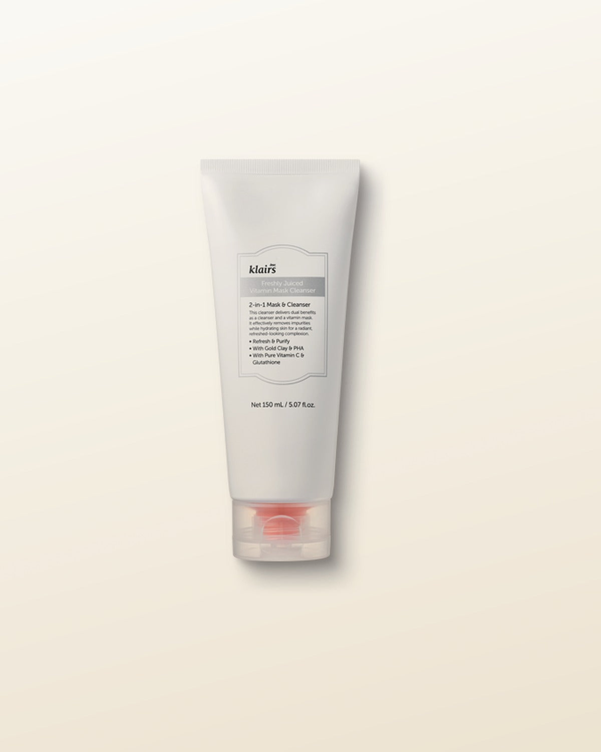 KLAIRS Freshly Juiced Vitamin Mask Cleanser 150ml - tonal render