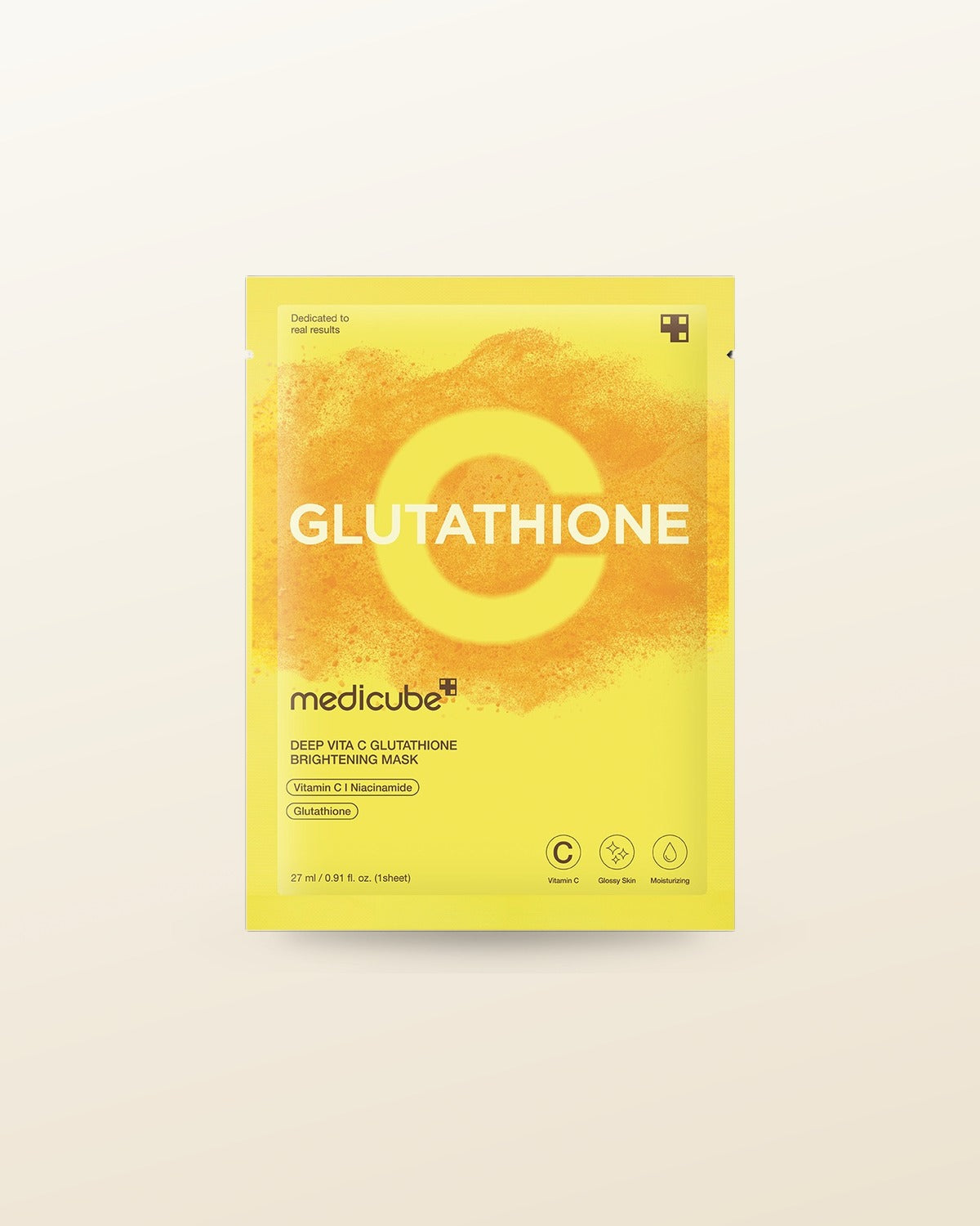 medicube Deep Vita C Glutathione Brightening Mask 27 X 5ea - tonal render