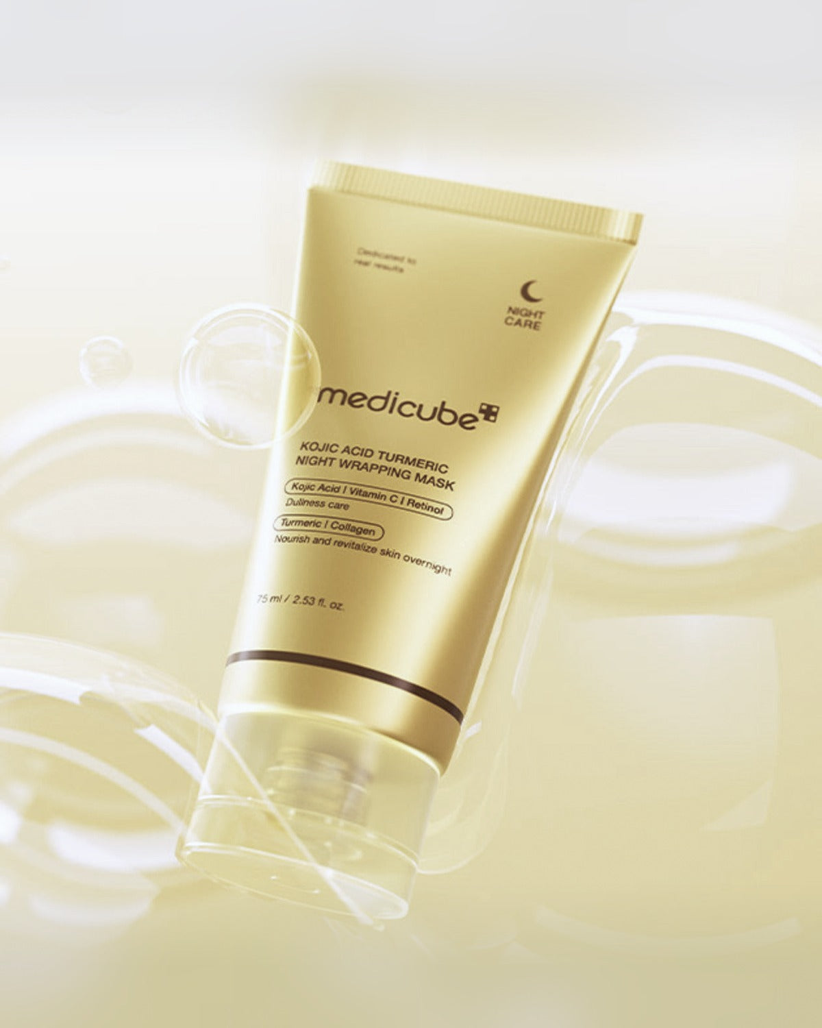 medicube Kojic Acid Turmeric Night Wrapping Mask 75ml - tonal render