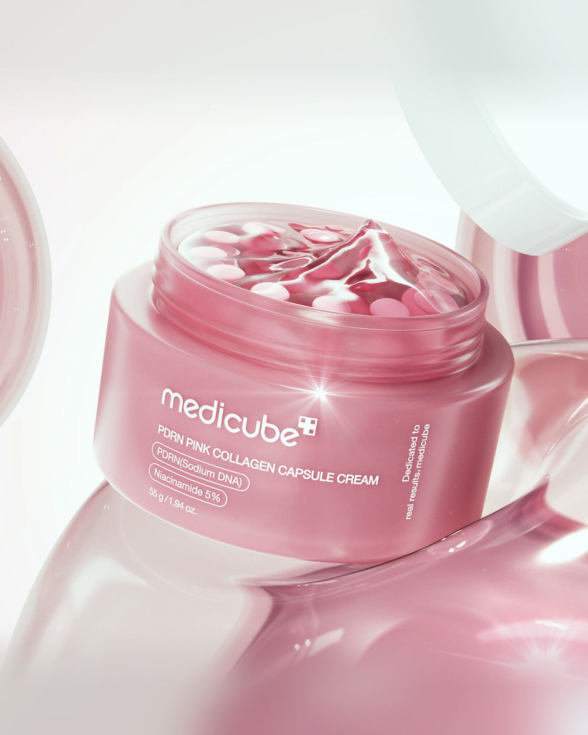medicube PDRN Pink Collagen Capsule Cream 55ml - tonal render