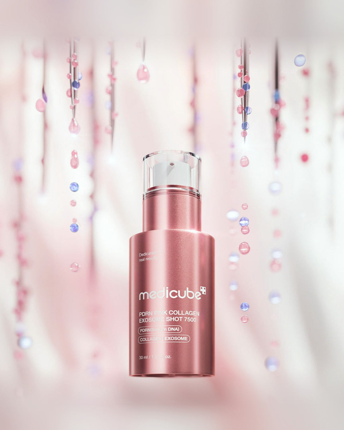 medicube PDRN Pink Collagen Exosome Shot 7500 30ml - tonal render