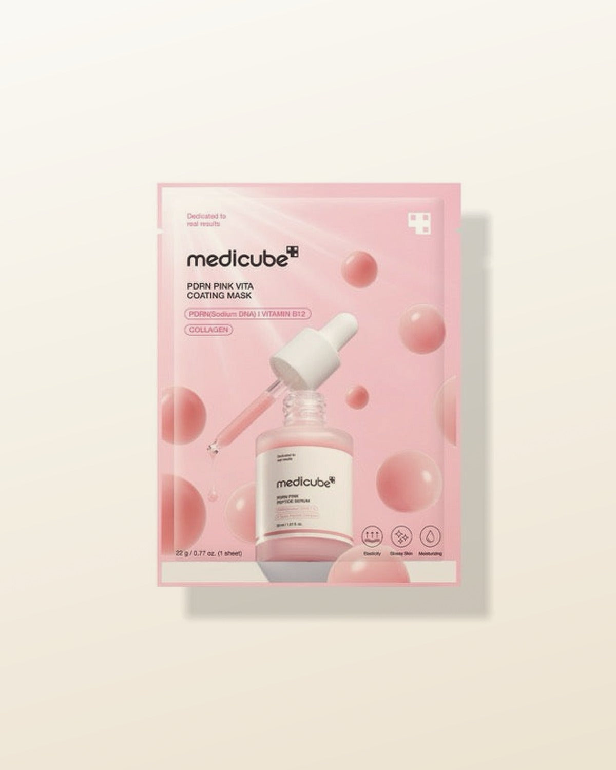 medicube PDRN Pink Vita Coating Mask 22g X 5ea - tonal render