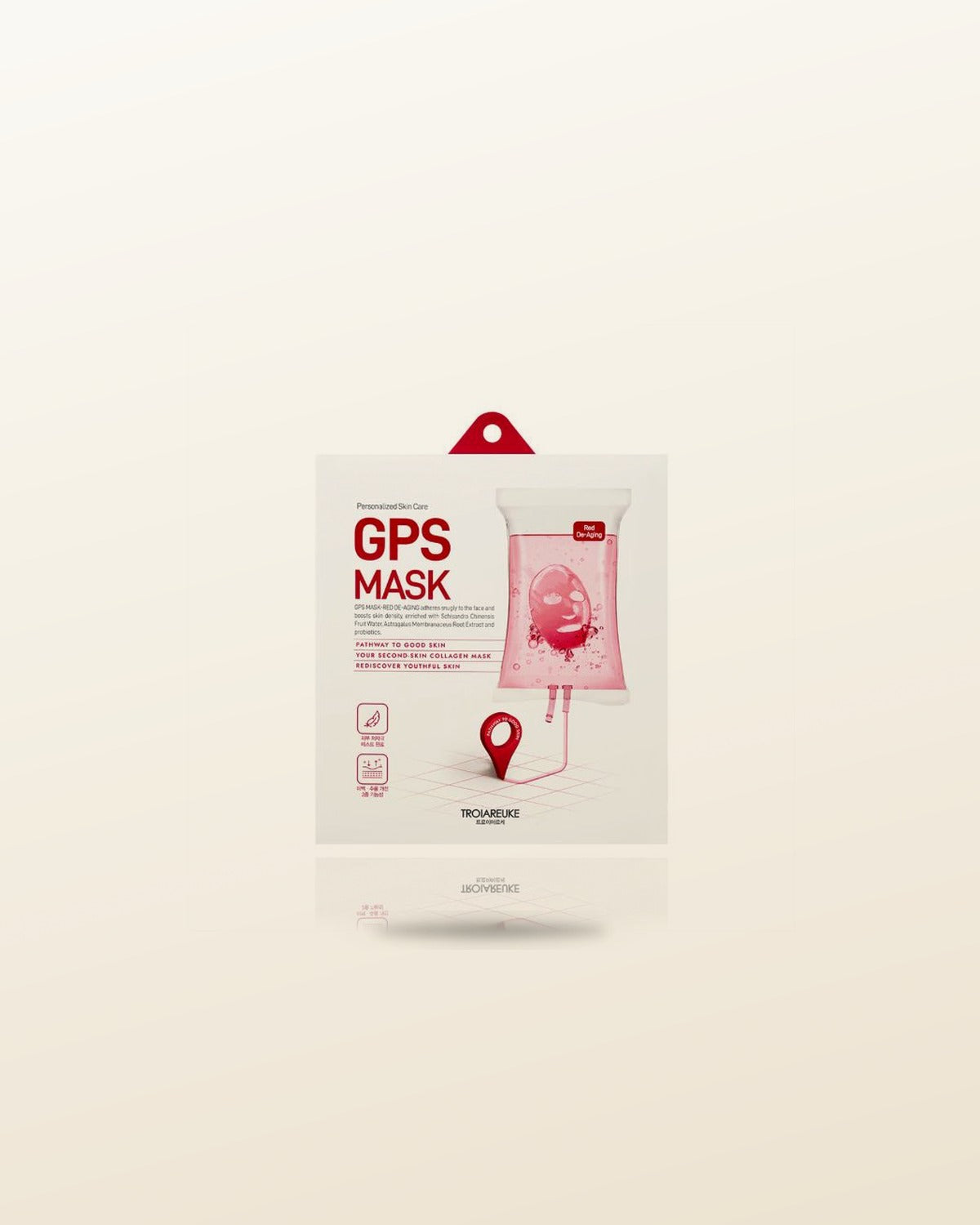 TROIAREUKE GPS Mask Red De-Aging 28g/1ea - tonal render