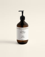 Hand + Body Wash, Patchouli Amber, Amber Bottle