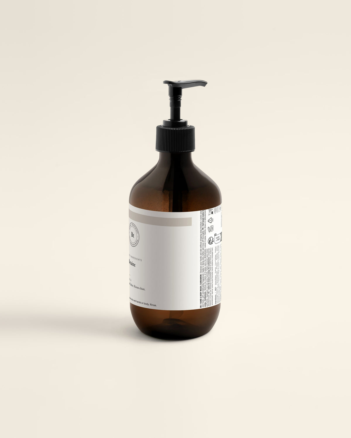 Hand + Body Wash, Ginger Cardamom, 490ml back label