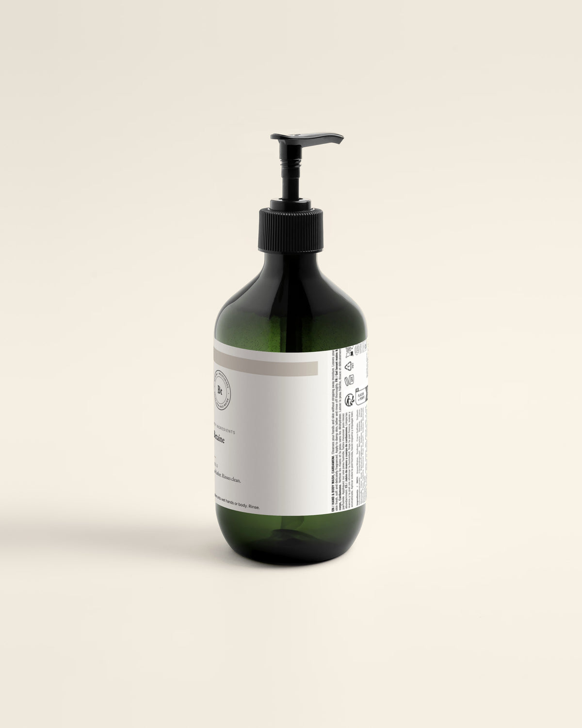 Hand + Body Wash, Ginger Cardamom, 490ml back label