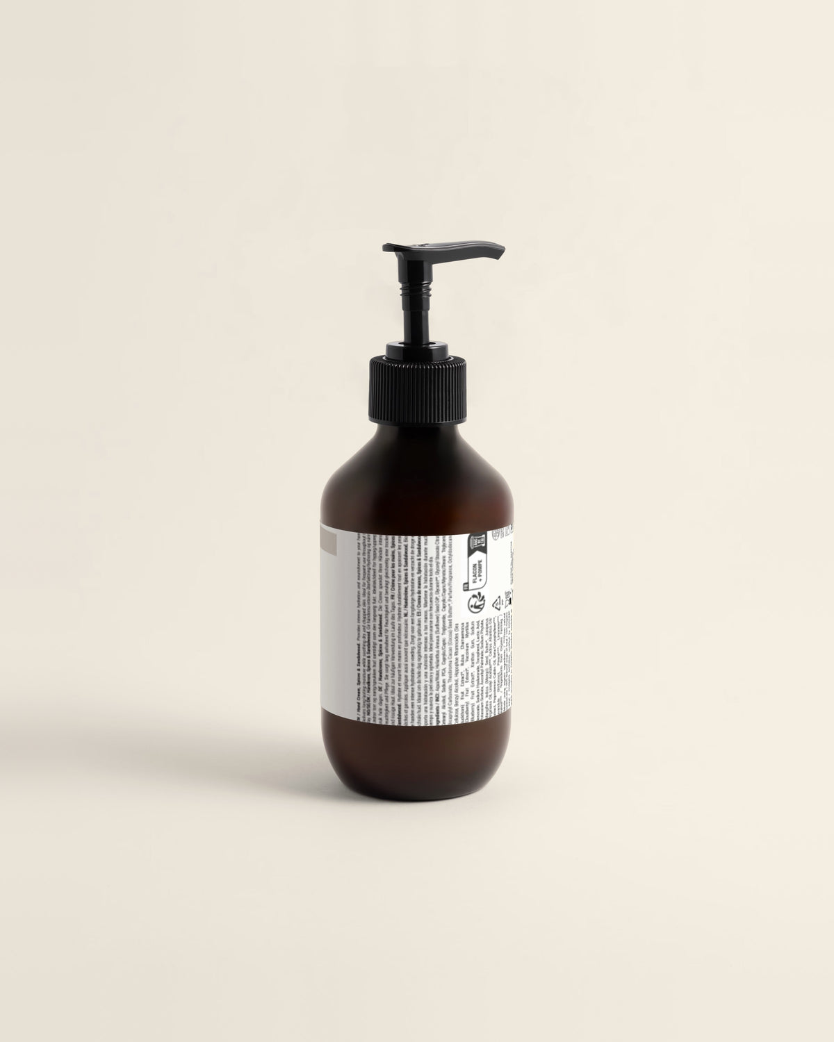 Silk Hand Cream, Spiced Sandalwood, 270ml back label