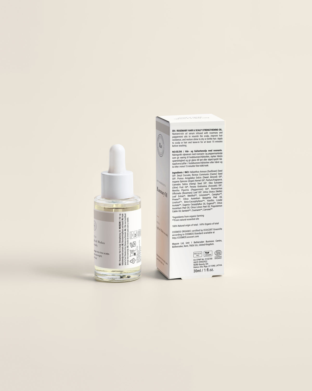 Scalp Oil for Dry Hair and Scalp, 30ml back label