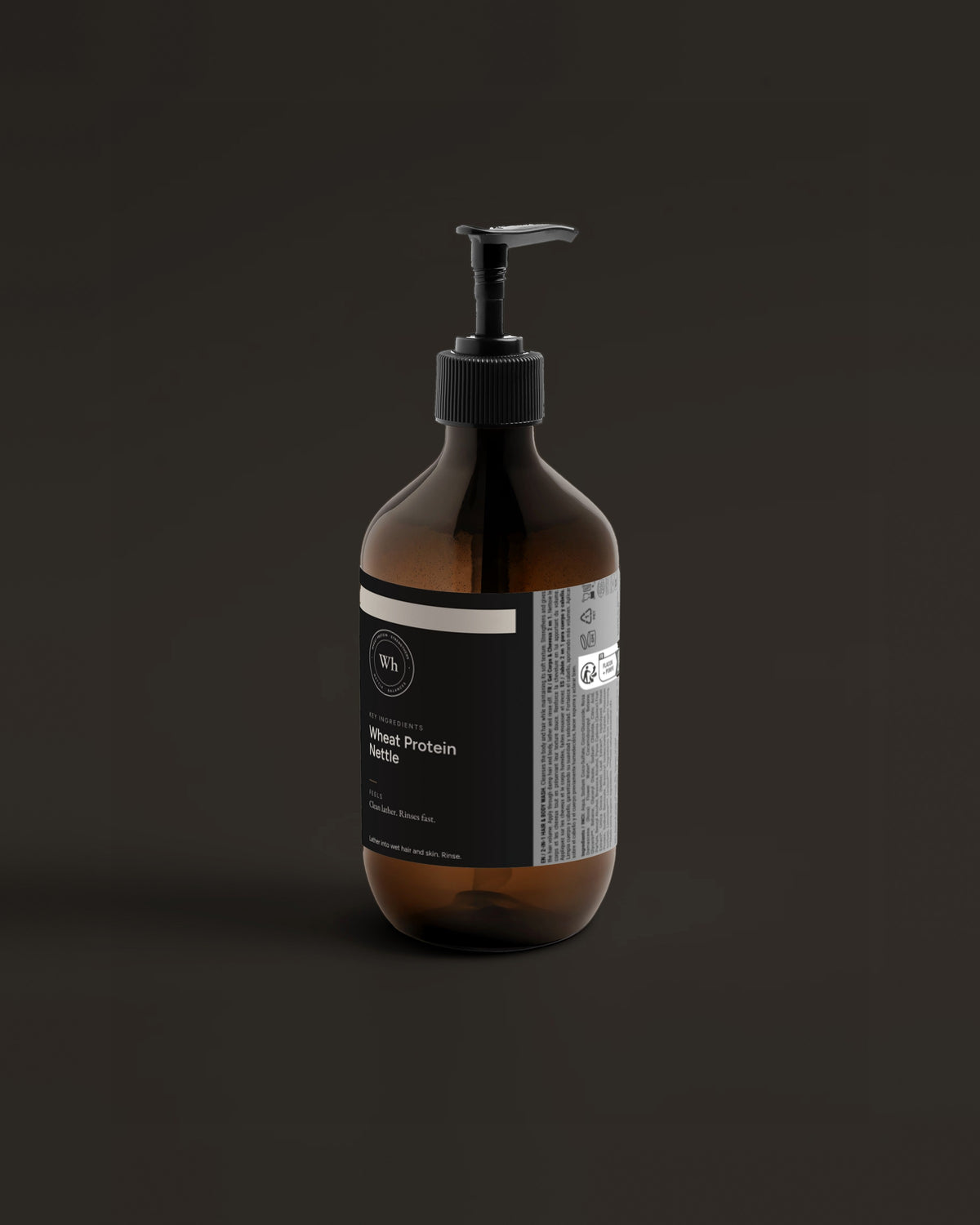 2-in-1 Hair + Body Wash for Daily Use, 490ml back label