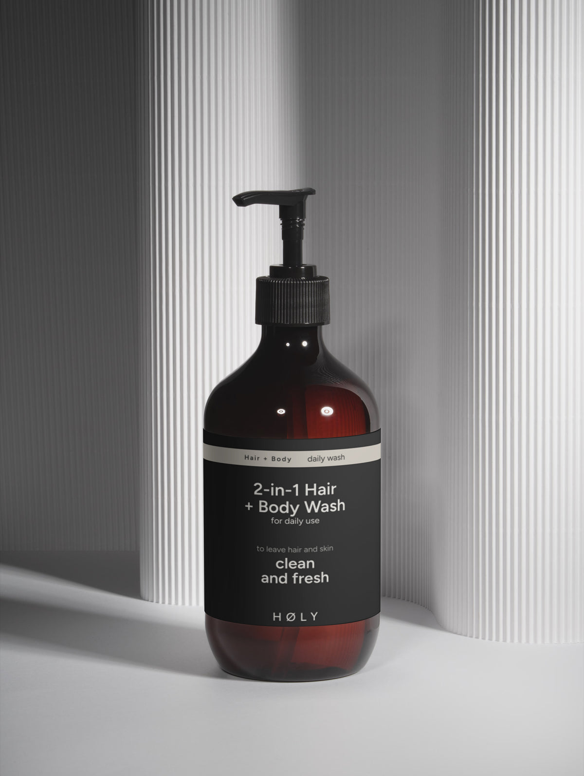 2-in-1 Hair + Body Wash for Daily Use, column scene