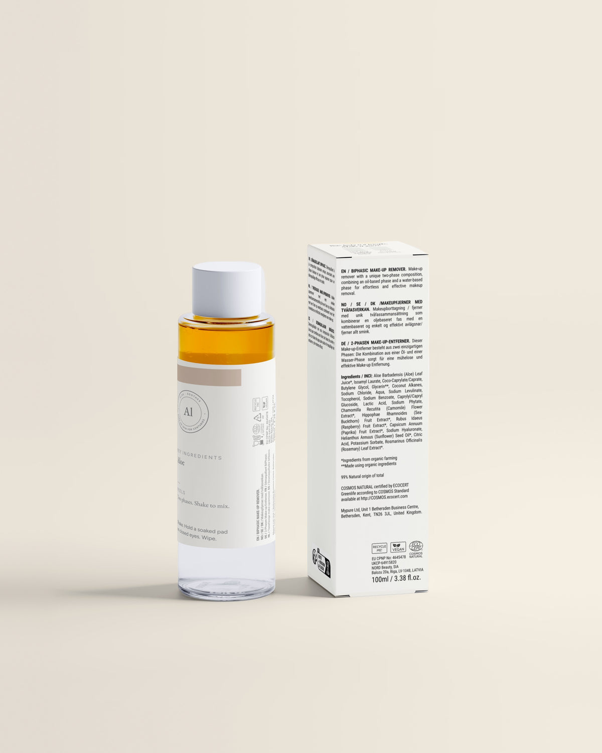 Eye Makeup Remover for Waterproof Makeup, 100ml back label