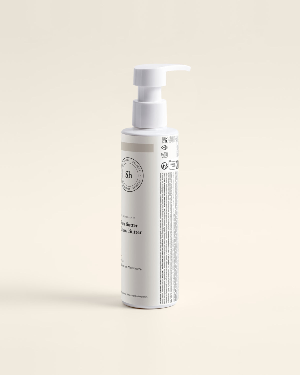 Body Cream for Sensitive Skin, 190ml back label