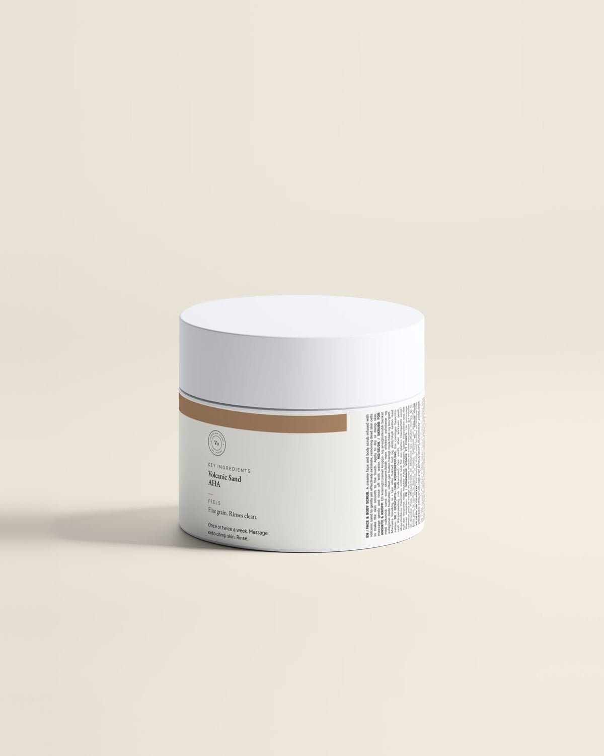 Face + Body Scrub for Dull, Rough Skin, 170ml back label