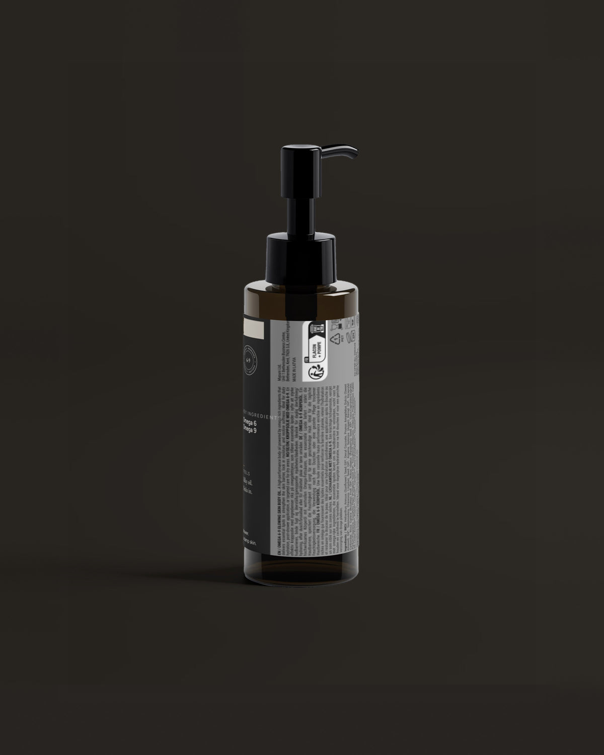 Body Oil for Dry Skin, 150ml back label