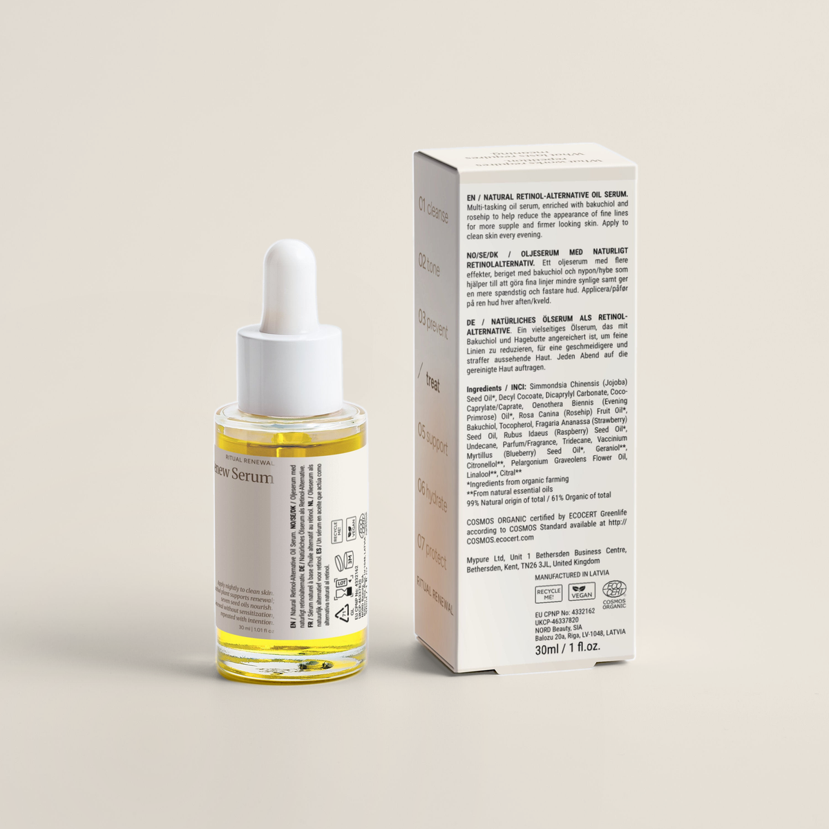 Active Renew Serum — back