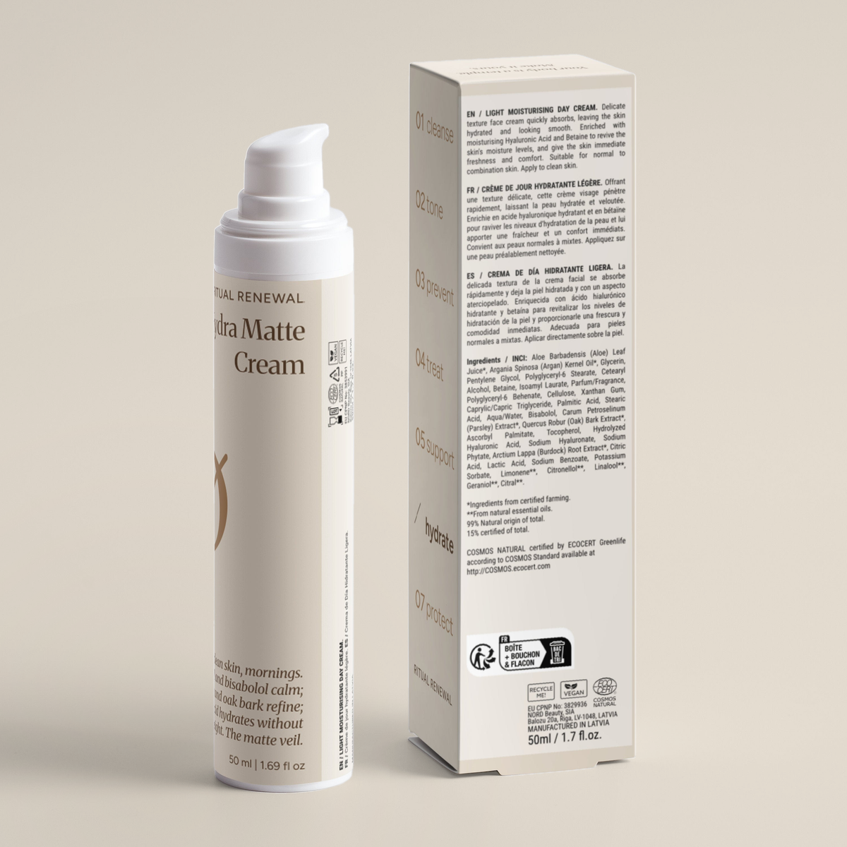 Hydra Matte Cream — back