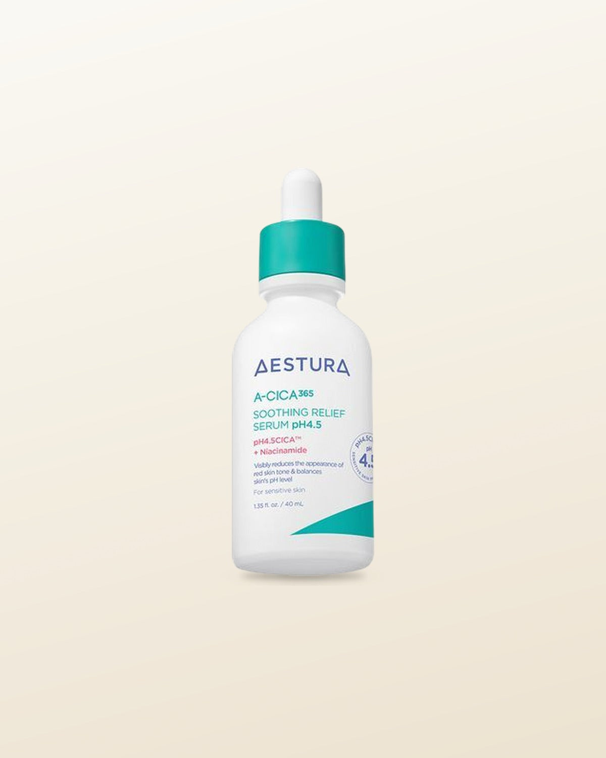 AESTURA A-CICA 365 SOOTHING RELIEF SERUM pH4.5 40ml - tonal render