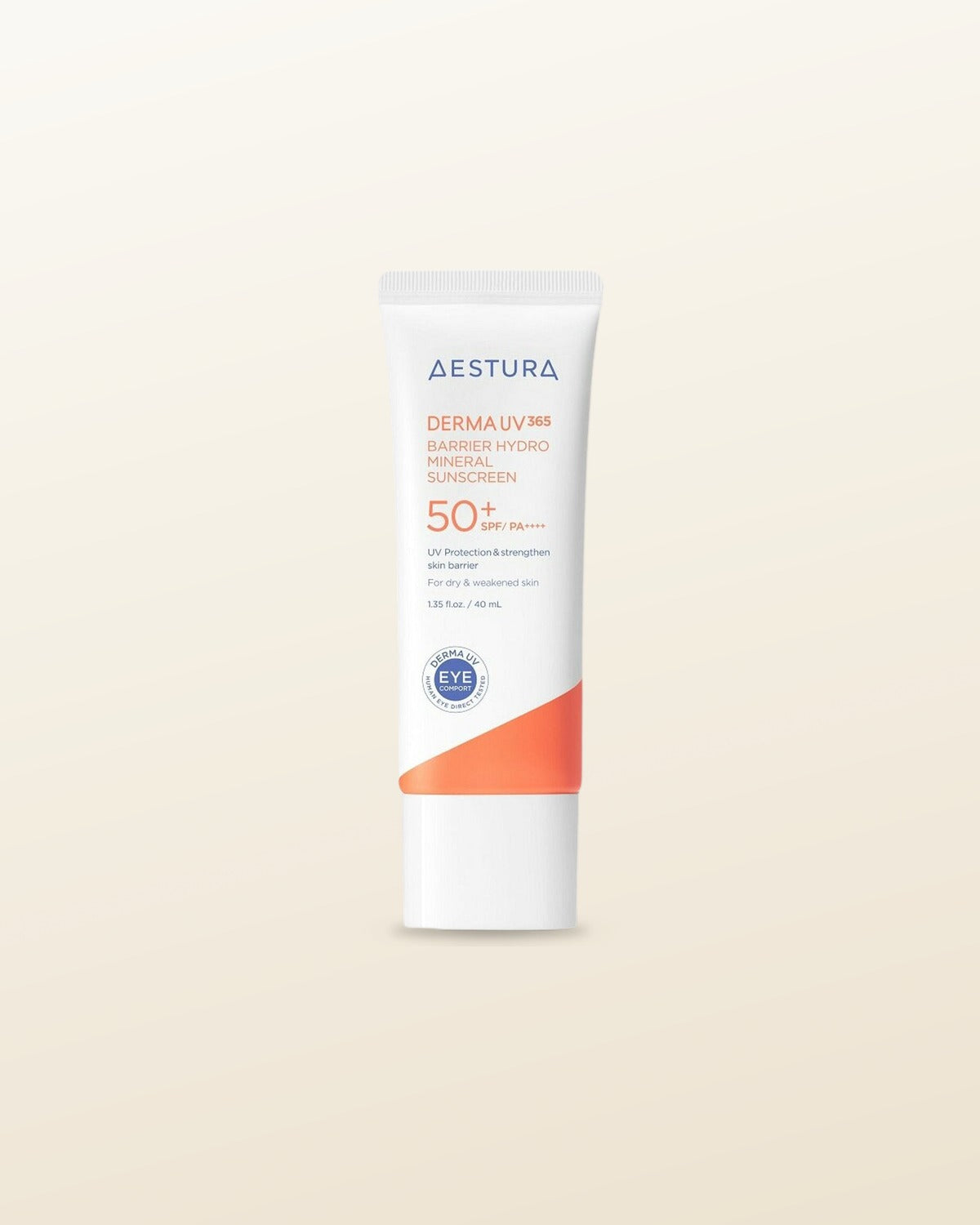 AESTURA DERMA UV365 BARRIER HYDRO MINERAL SUNSCREEN 40ml - tonal render