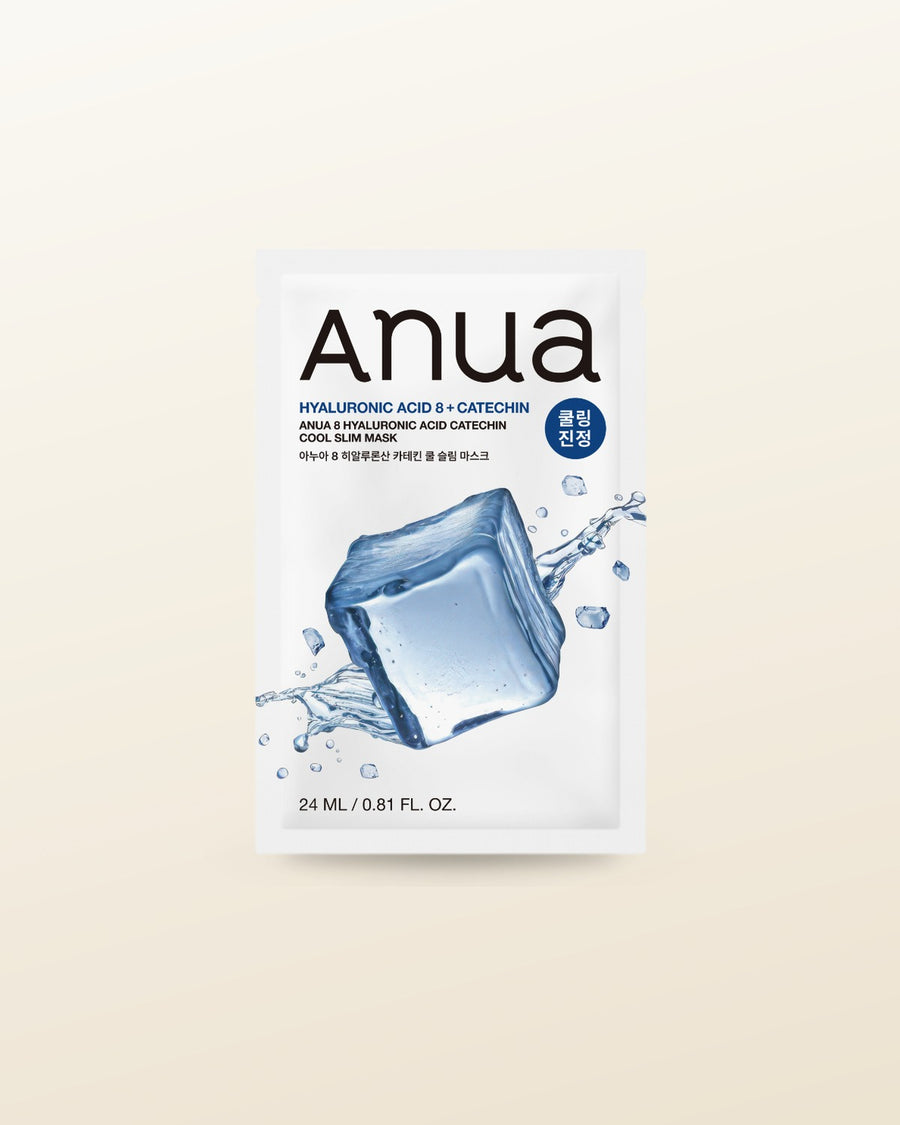 Anua 8 Hyaluronic Acid Catechin Cool Slim Mask Sheet 24ml X 10ea - tonal render