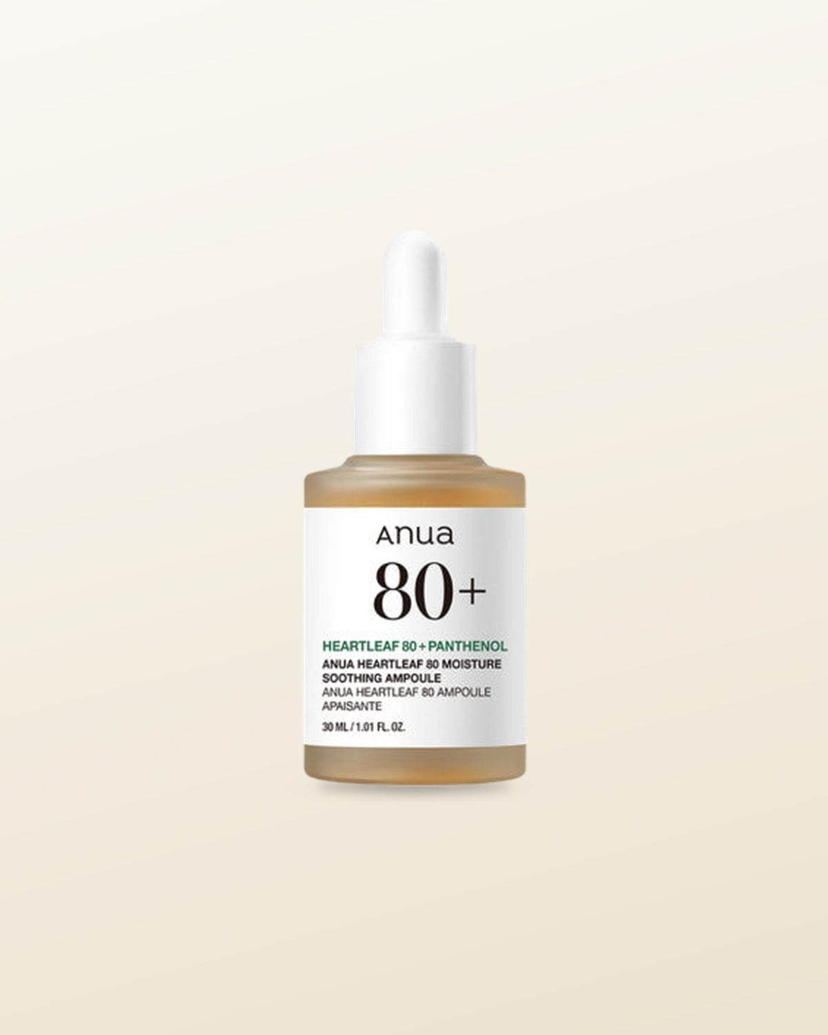 Anua HEARTLEAF 80% MOISTURE SOOTHING AMPOULE 30ml - tonal render