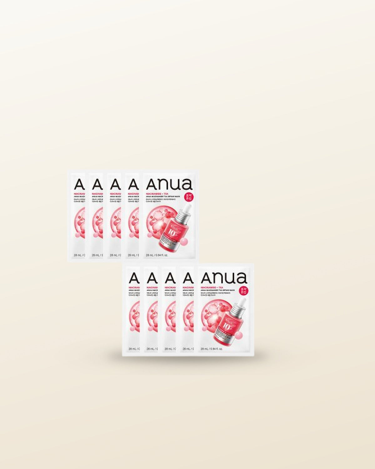 Anua Niacinamide TXA Serum Mask 28ml X 10ea - tonal render