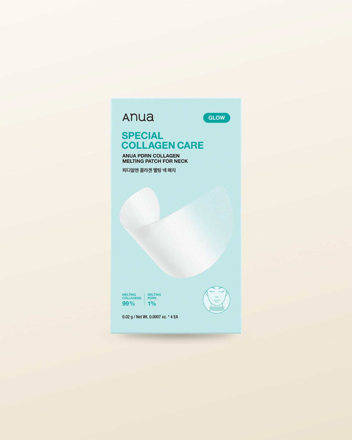 Anua PDRN Collagen Melting Patch For Neck 0.05g X 4ea - tonal render