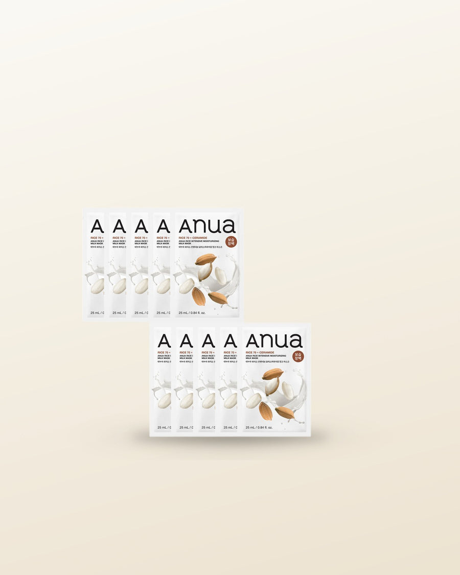 Anua Rice Intensive Moisturizing Milk Mask 25ml X 10ea - tonal render