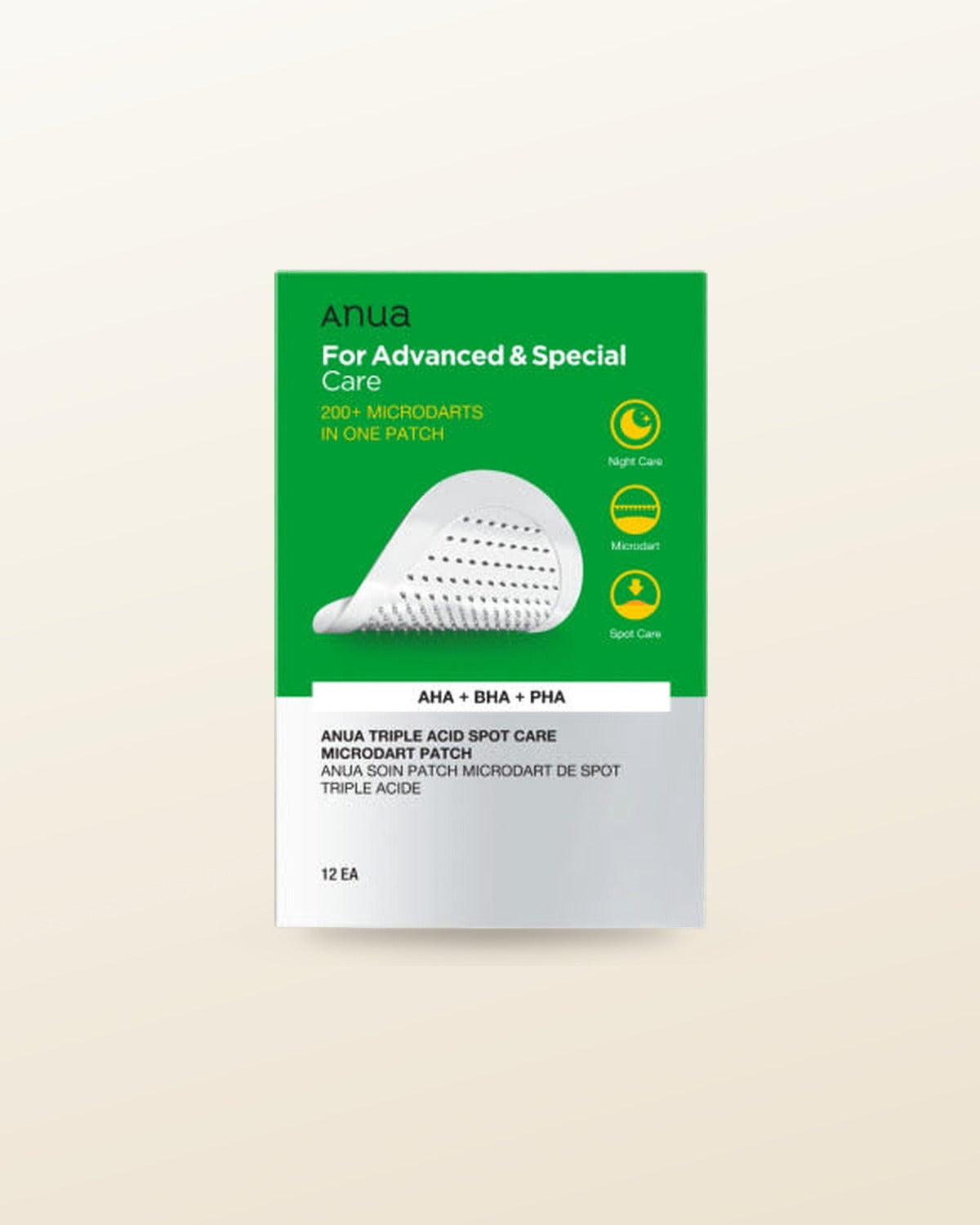 Anua Triple Acid Spot Care Microdart Patch 12ea - tonal render