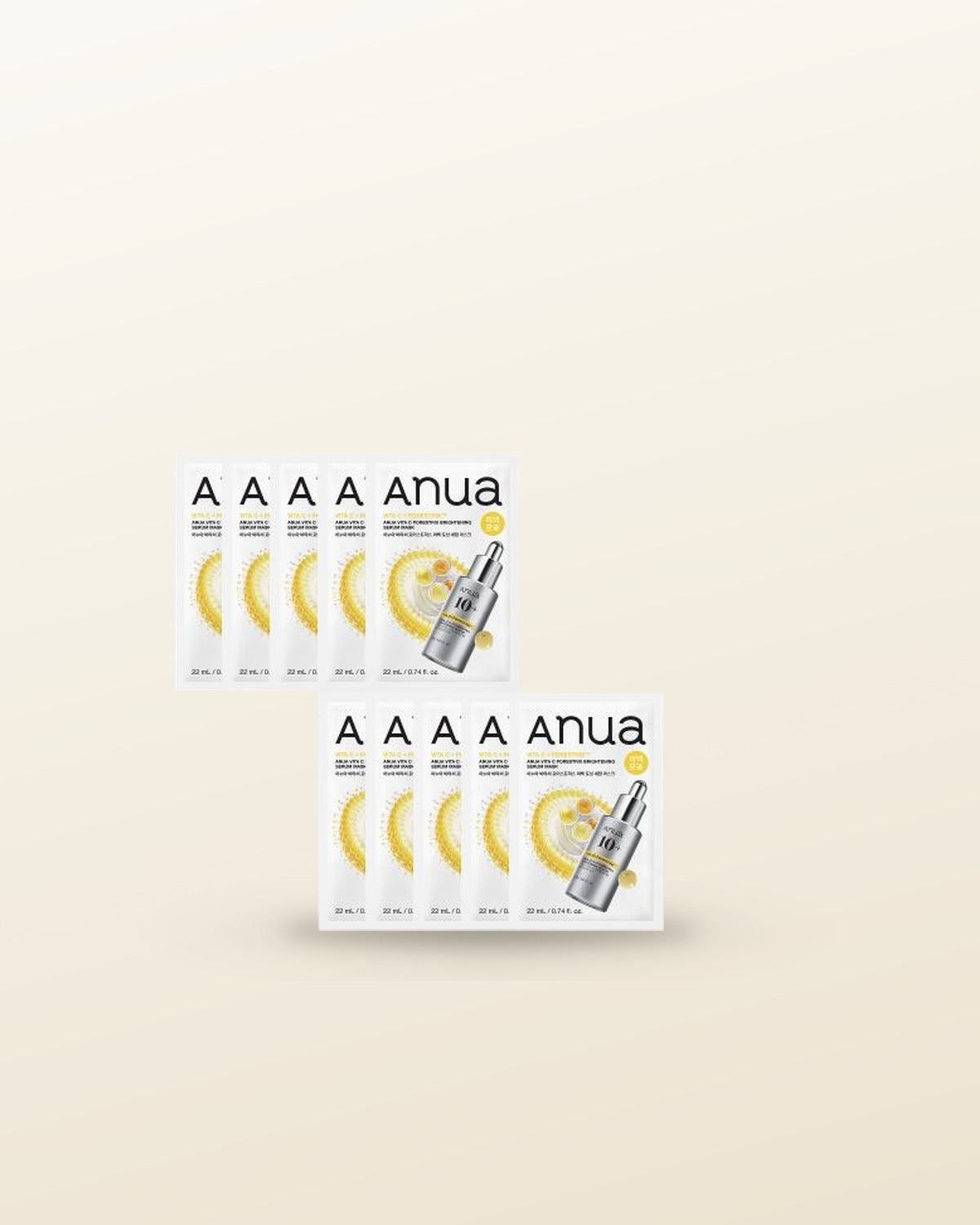 Anua Vita C Porestrix Brightening Serum Mask 22ml X 10ea - tonal render