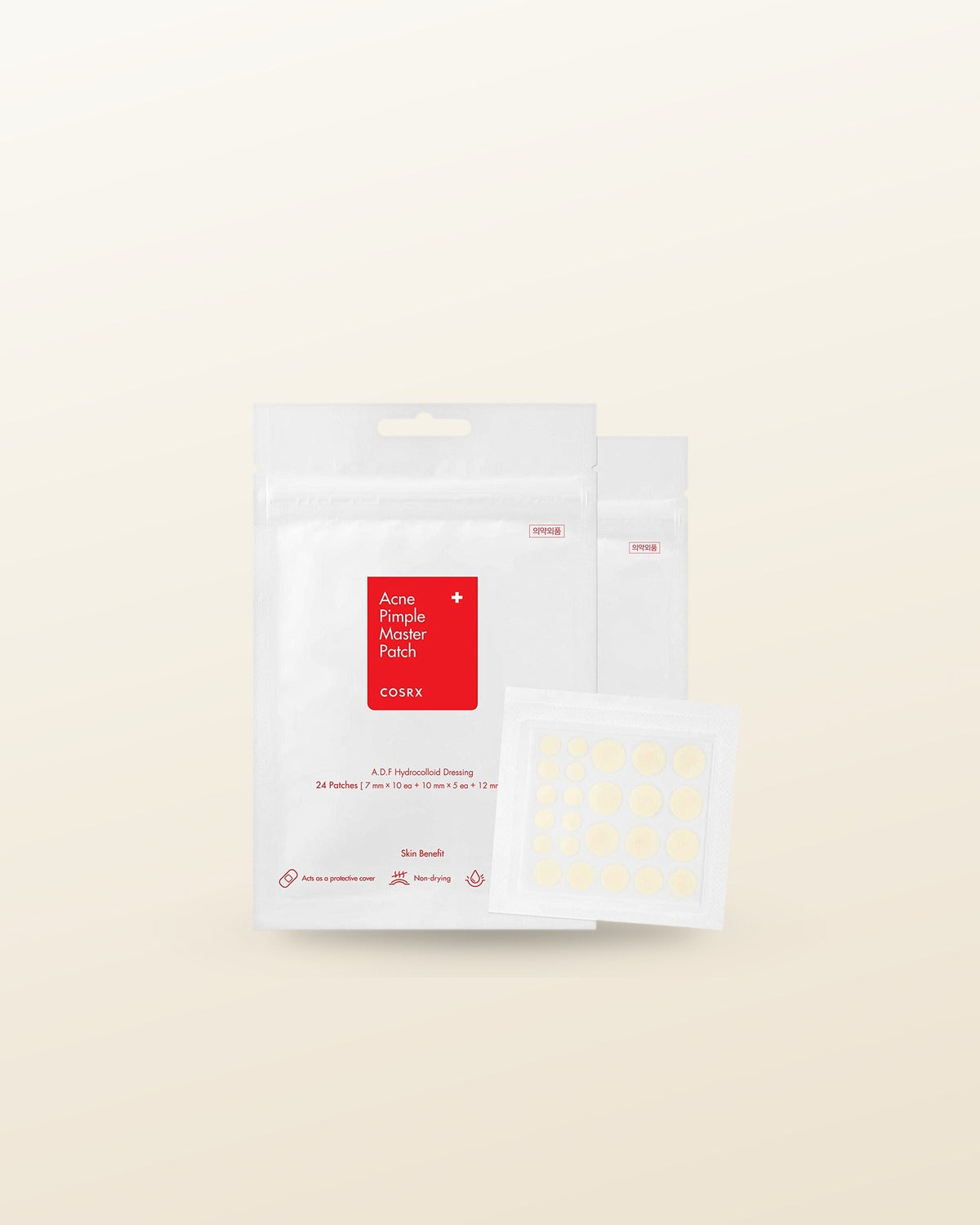 COSRX Acne Pimple Master Patch 24 Patches (3 Sizes) - tonal render
