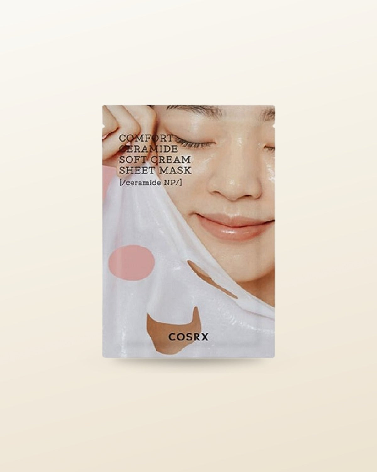 COSRX Balancium Comfort Ceramide Soft Cream Sheet Mask (10 Sheets) - tonal render
