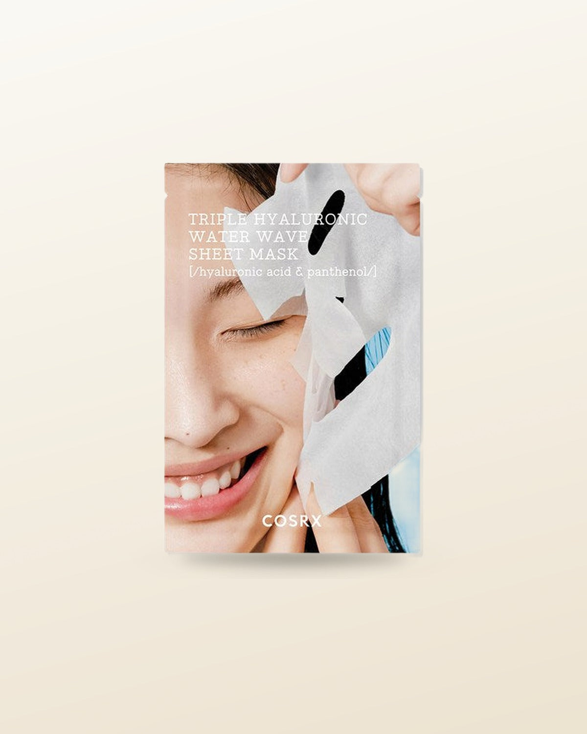 COSRX Hydrium Triple Hyaluronic Water Wave Sheet Mask (10 Sheets) - tonal render