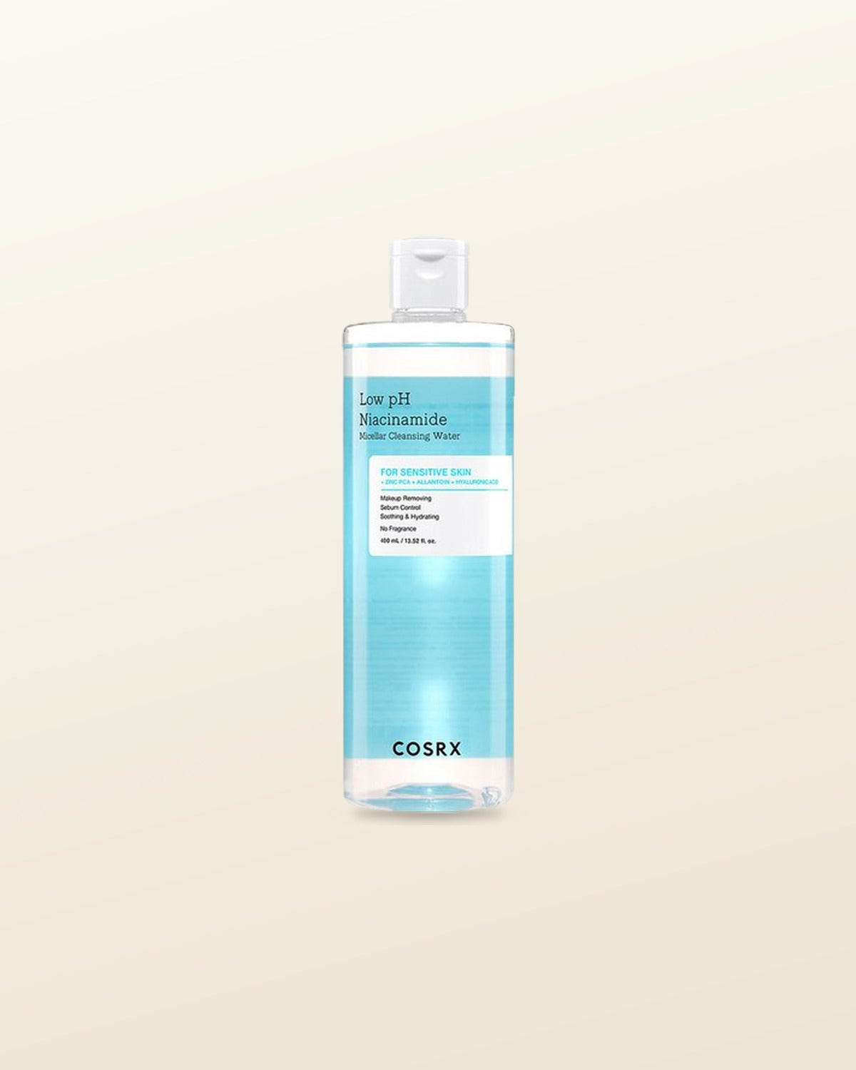 COSRX Low pH Niacinamide Micellar Cleansing Water 400ml - tonal render