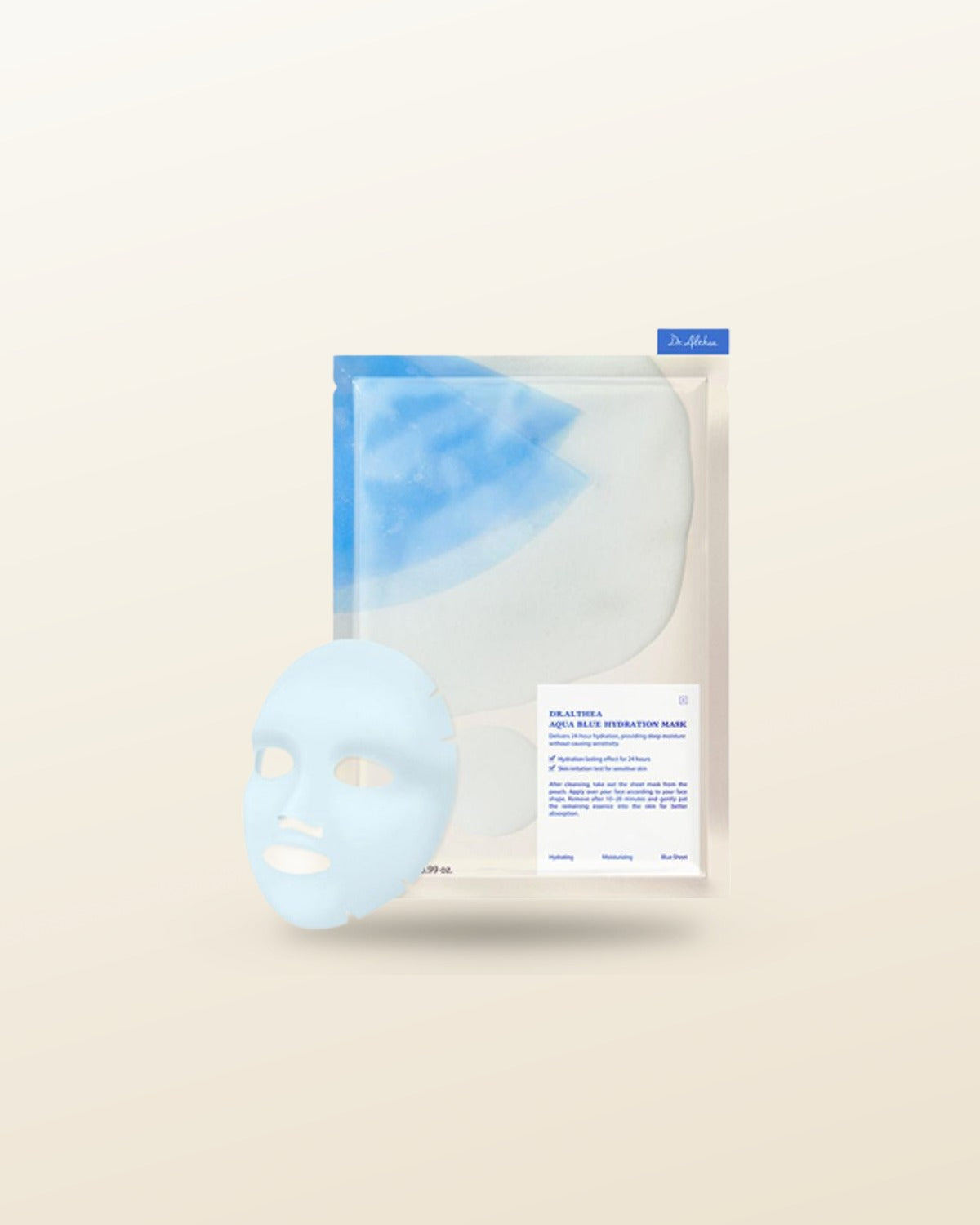 Dr.Althea Aqua Blue Hydration Mask 28g X 4ea - tonal render
