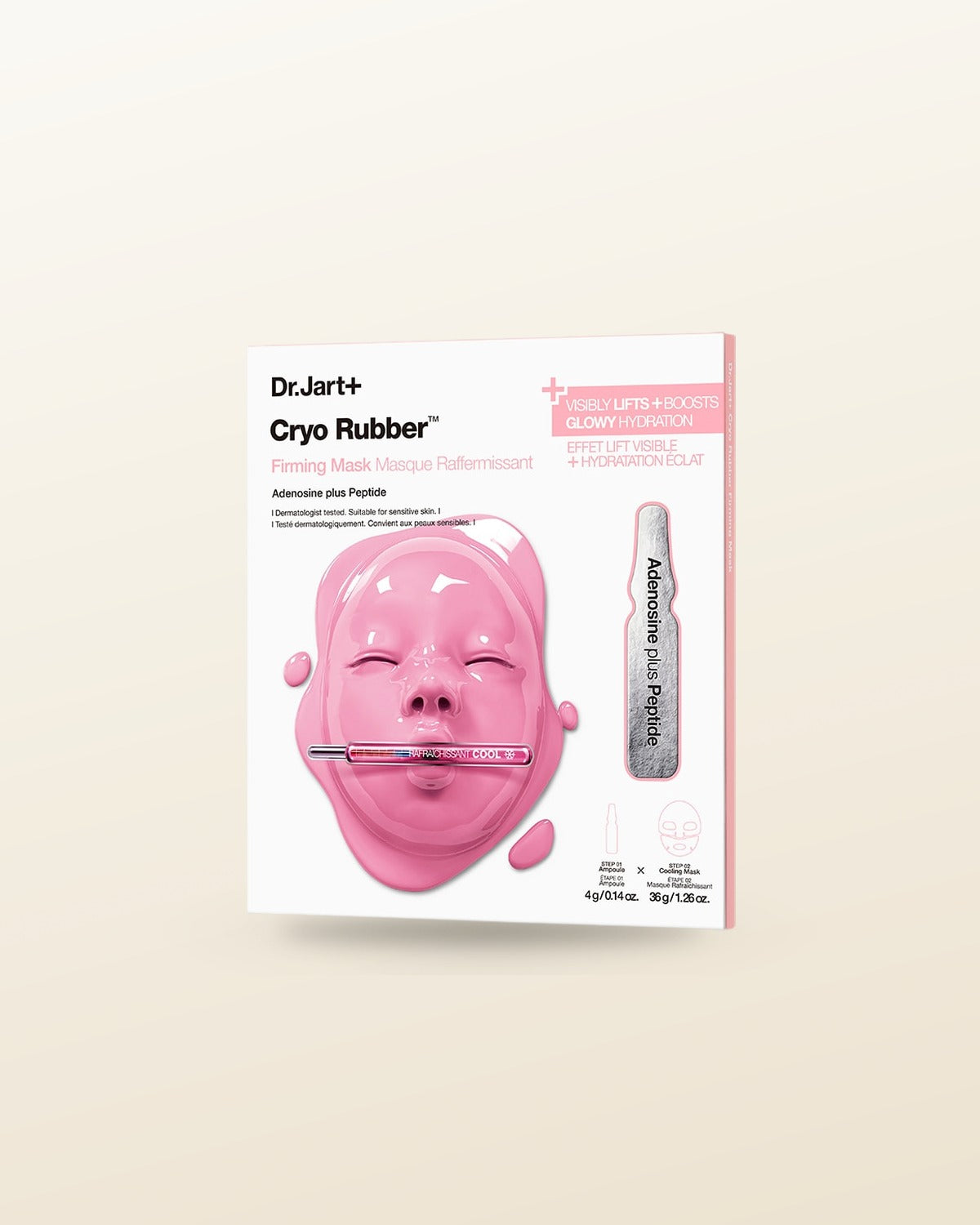 Dr.Jart+ Cryo Rubber Firming Mask (Ampoule 4g + Rubber Mask 36g) 1ea - tonal render