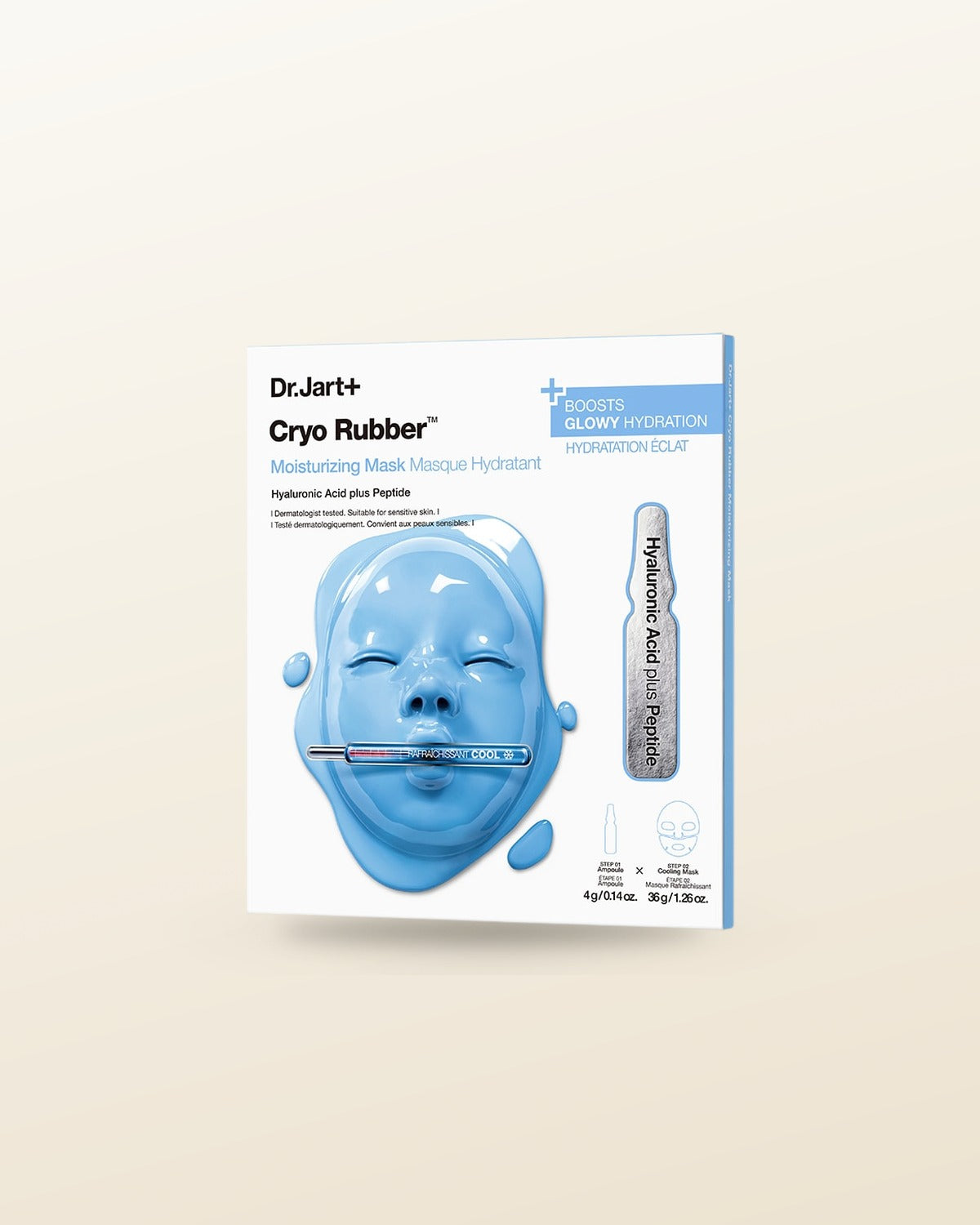 Dr.Jart+ Cryo Rubber Moisturizing Mask (Ampoule 4g + Rubber Mask 36g) 1ea - tonal render