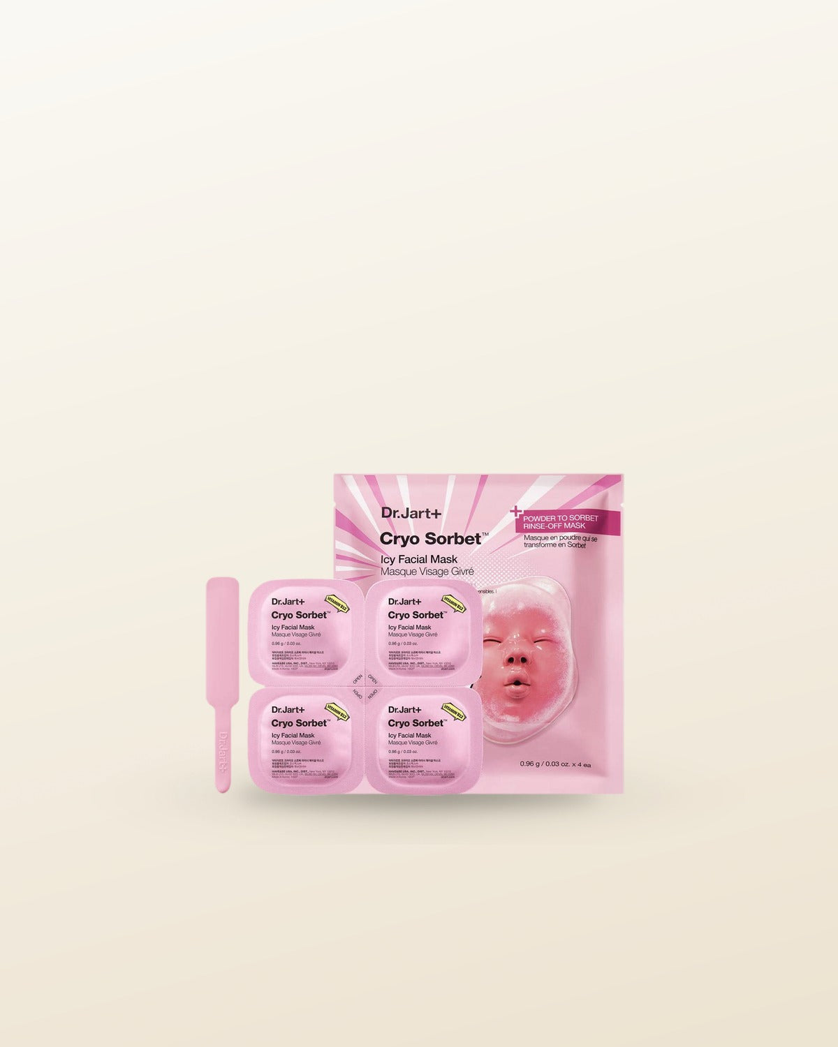 Dr.Jart+ Cryo Sorbet Icy Facial Mask 0.96g X 4ea - tonal render