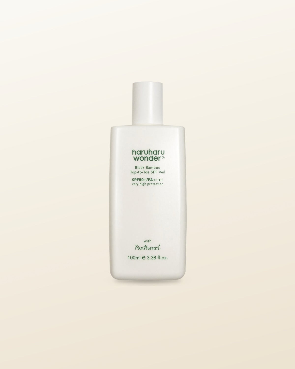 [haruharu wonder] Black Bamboo Top-to-Toe SPF Veil SPF50+ PA++++ 100ml - tonal render