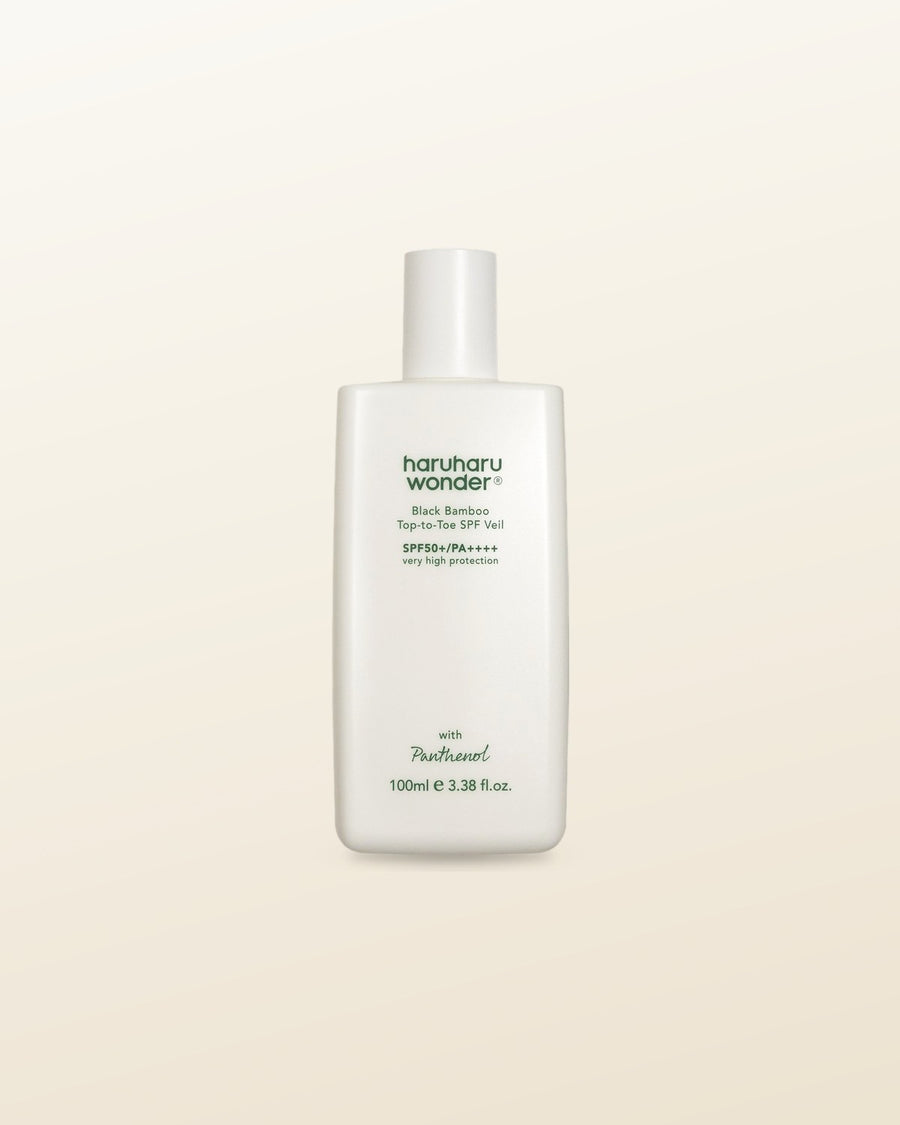 [haruharu wonder] Black Bamboo Top-to-Toe SPF Veil SPF50+ PA++++ 100ml - tonal render
