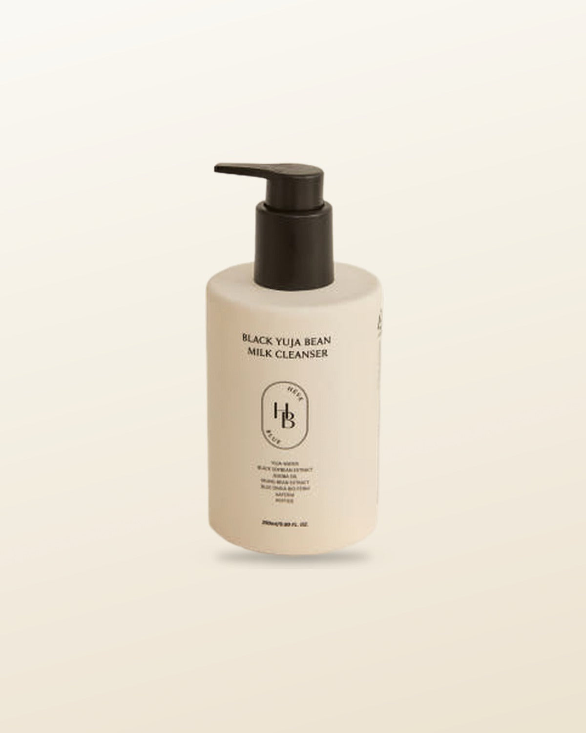 HEVEBLUE Black Yuja Bean Milk Cleanser 290ml - tonal render
