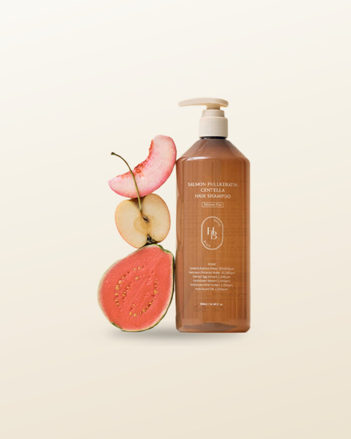 HEVEBLUE Salmon Pullkeratin Centella Hair Shampoo 500ml - tonal render