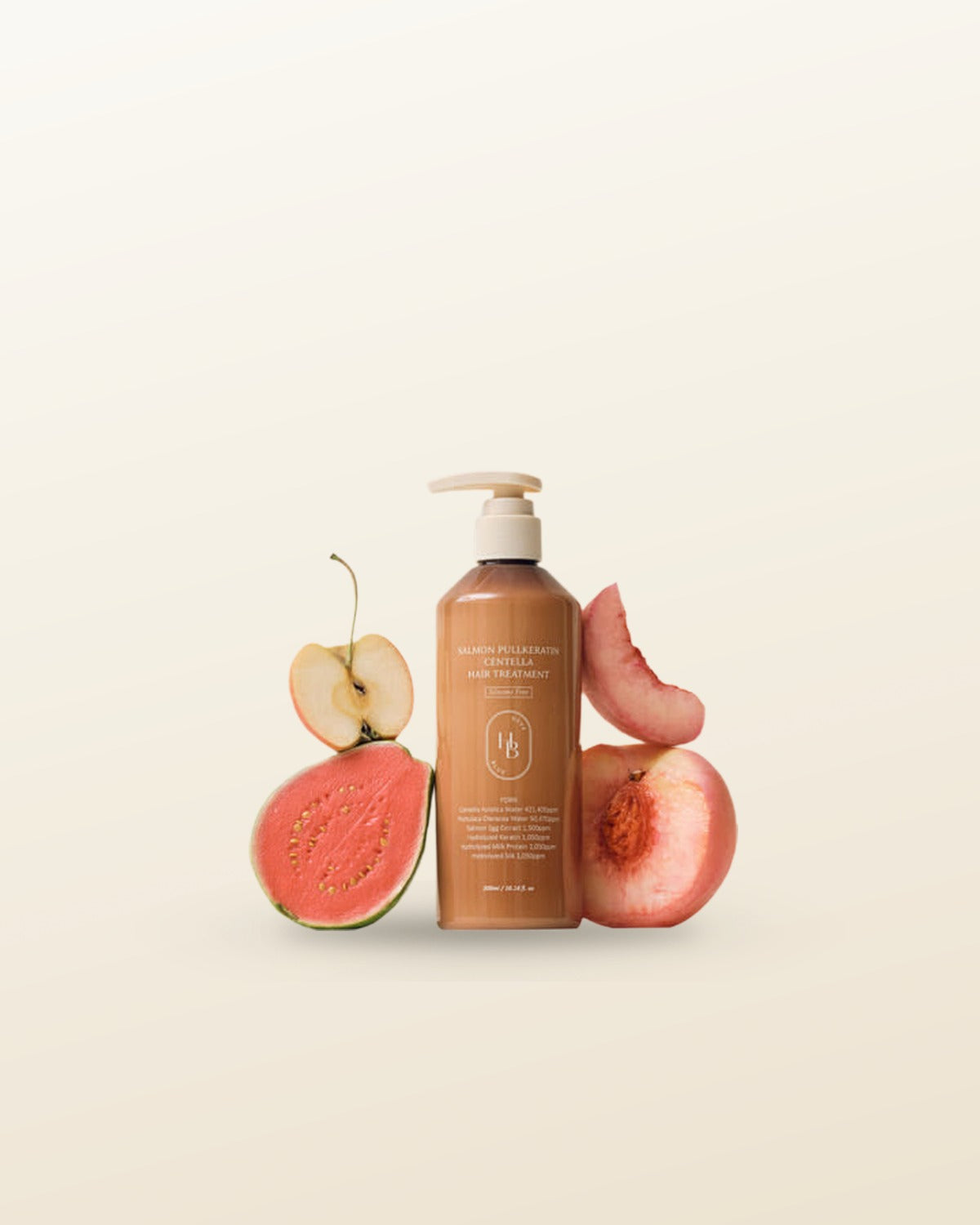 HEVEBLUE Salmon Pullkeratin Centella Hair Treatment 300ml - tonal render