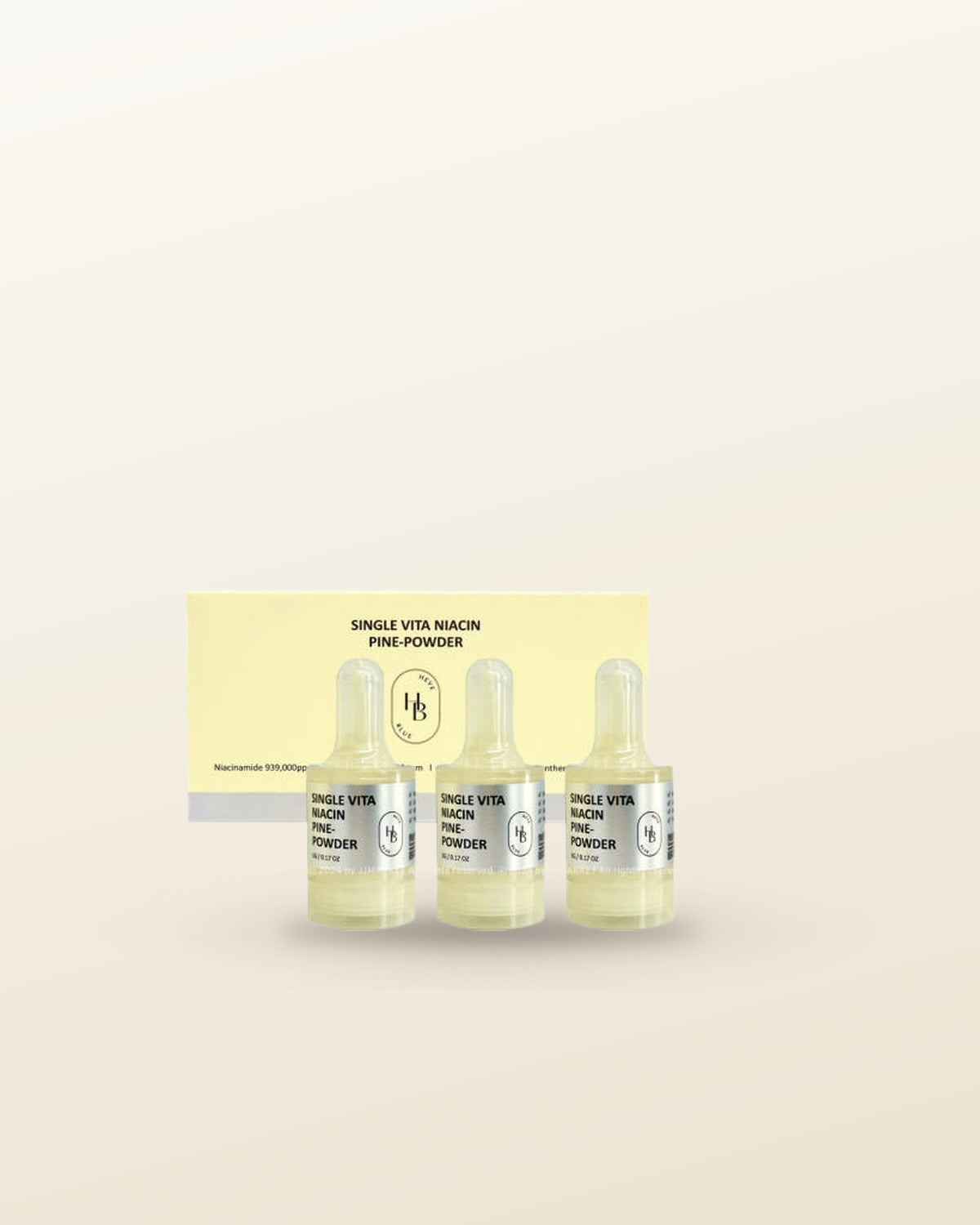 HEVEBLUE Single Vita Niacin Pine Powder 5g X 3ea - tonal render