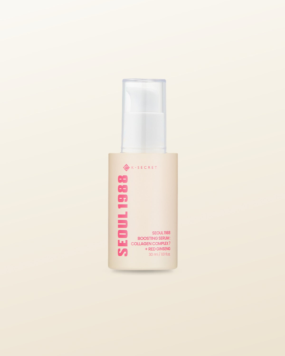 K-SECRET SEOUL 1988 BOOSTING SERUM : COLLAGEN COMPLEX 7 + RED GINSENG 30ml - tonal render